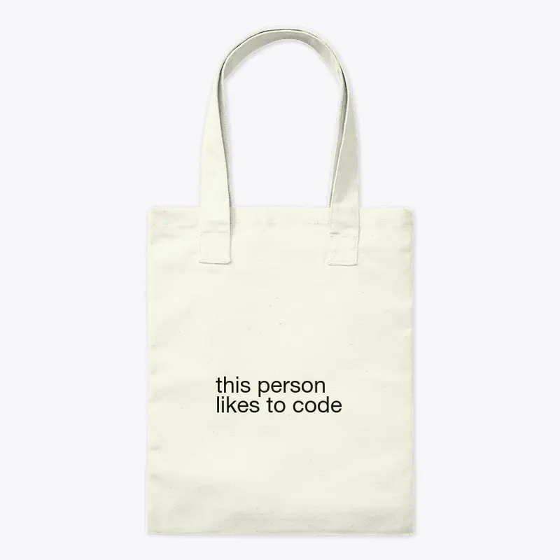 This Person Likes To Code tote